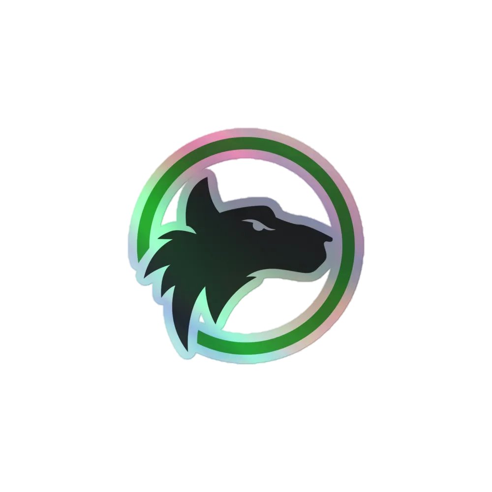ScruffWolf v1 Sticker (Holographic) product image (1)