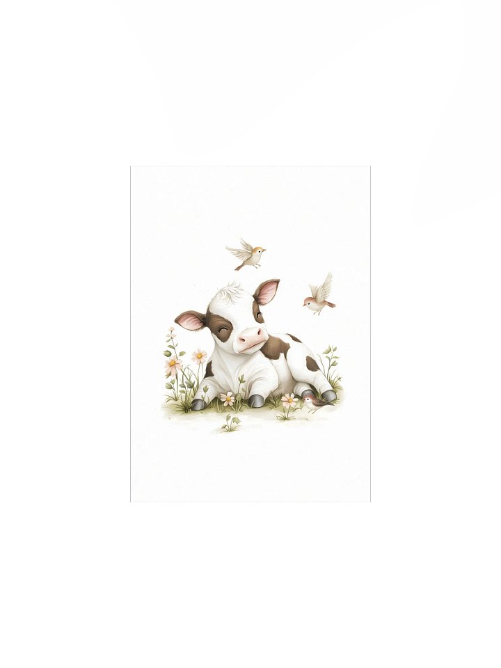 Cute Holstein Cow Farm Animal Nursery Prints product image (2)