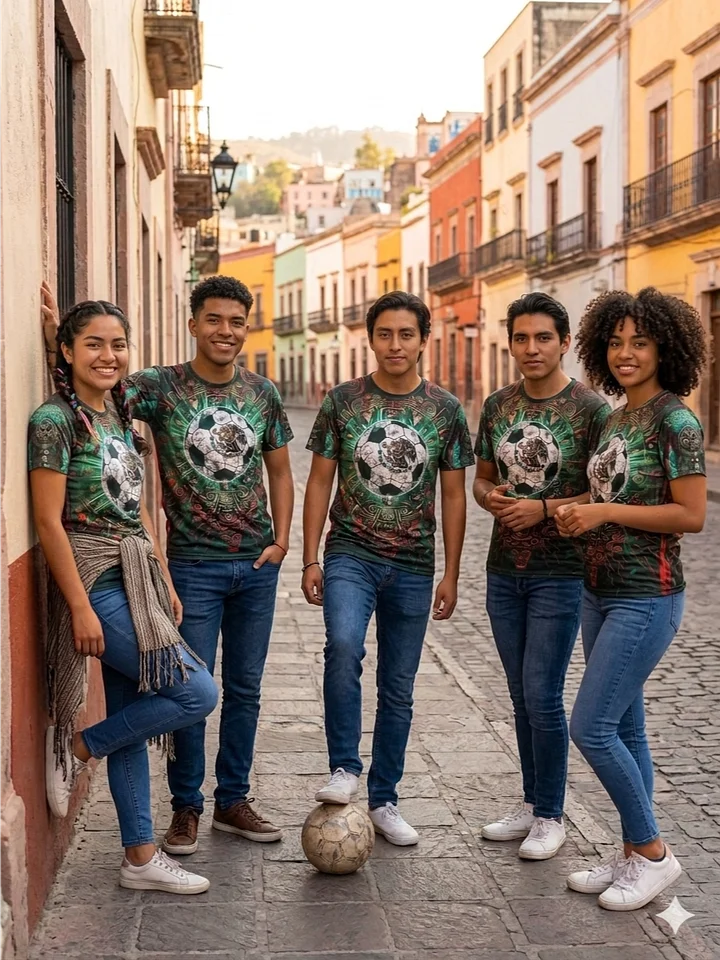 Mexico Womens Fantasy Football Shirt | Camiseta de fútbol femenina de fantasía mexicana product image (2)