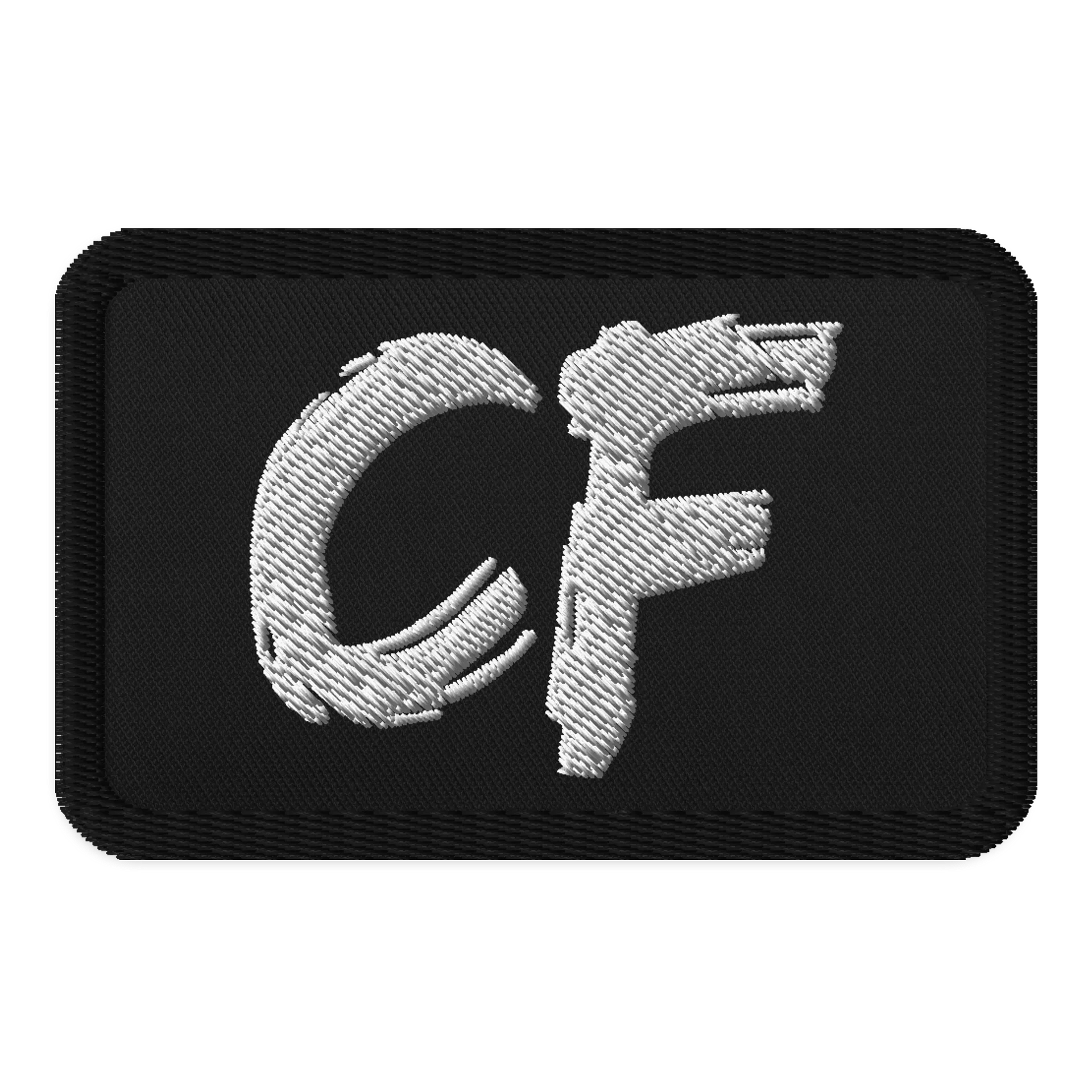Black & White Embroidered Patch product image (1)