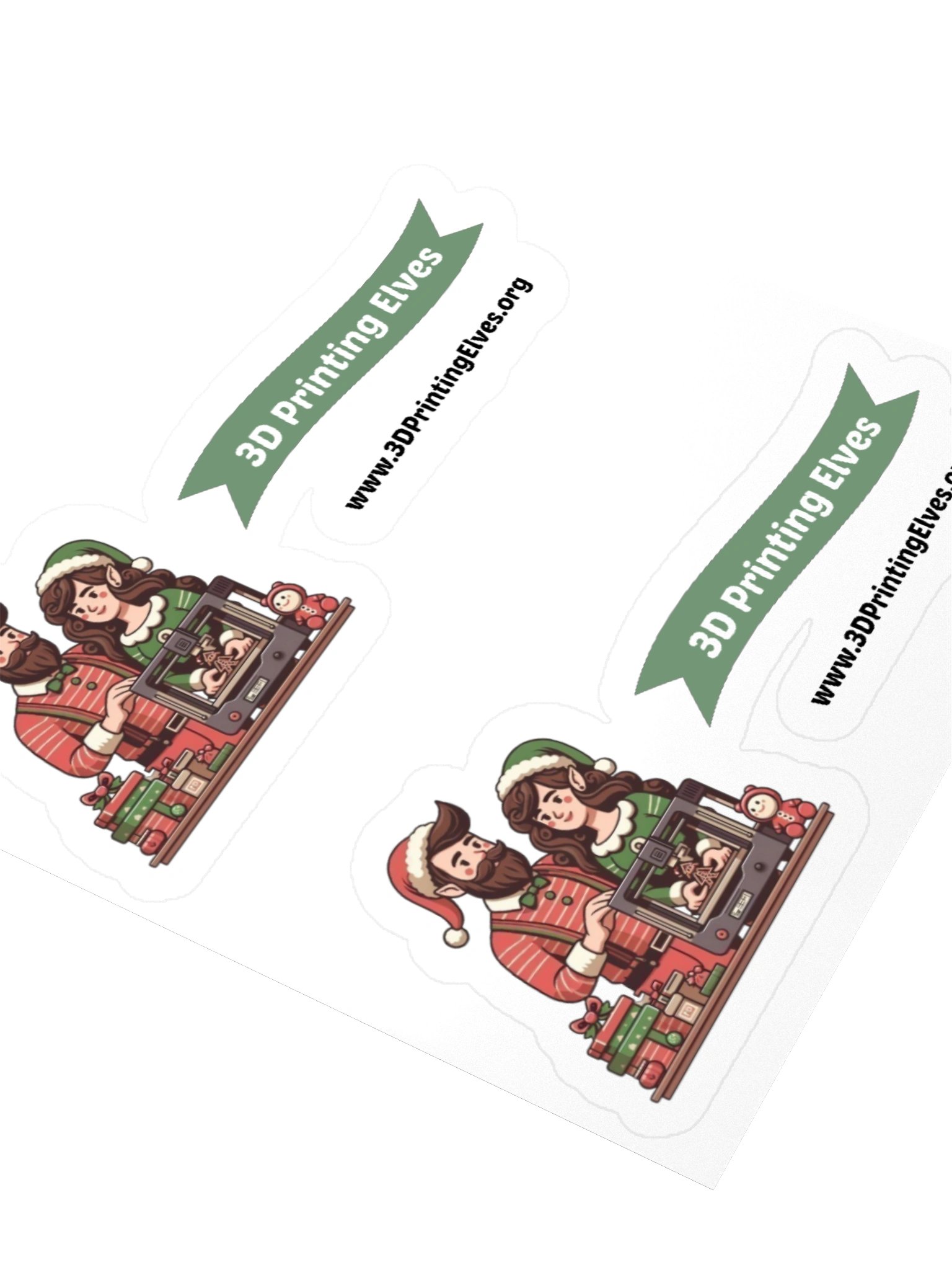 3D Printing Elves Sticker product image (3)