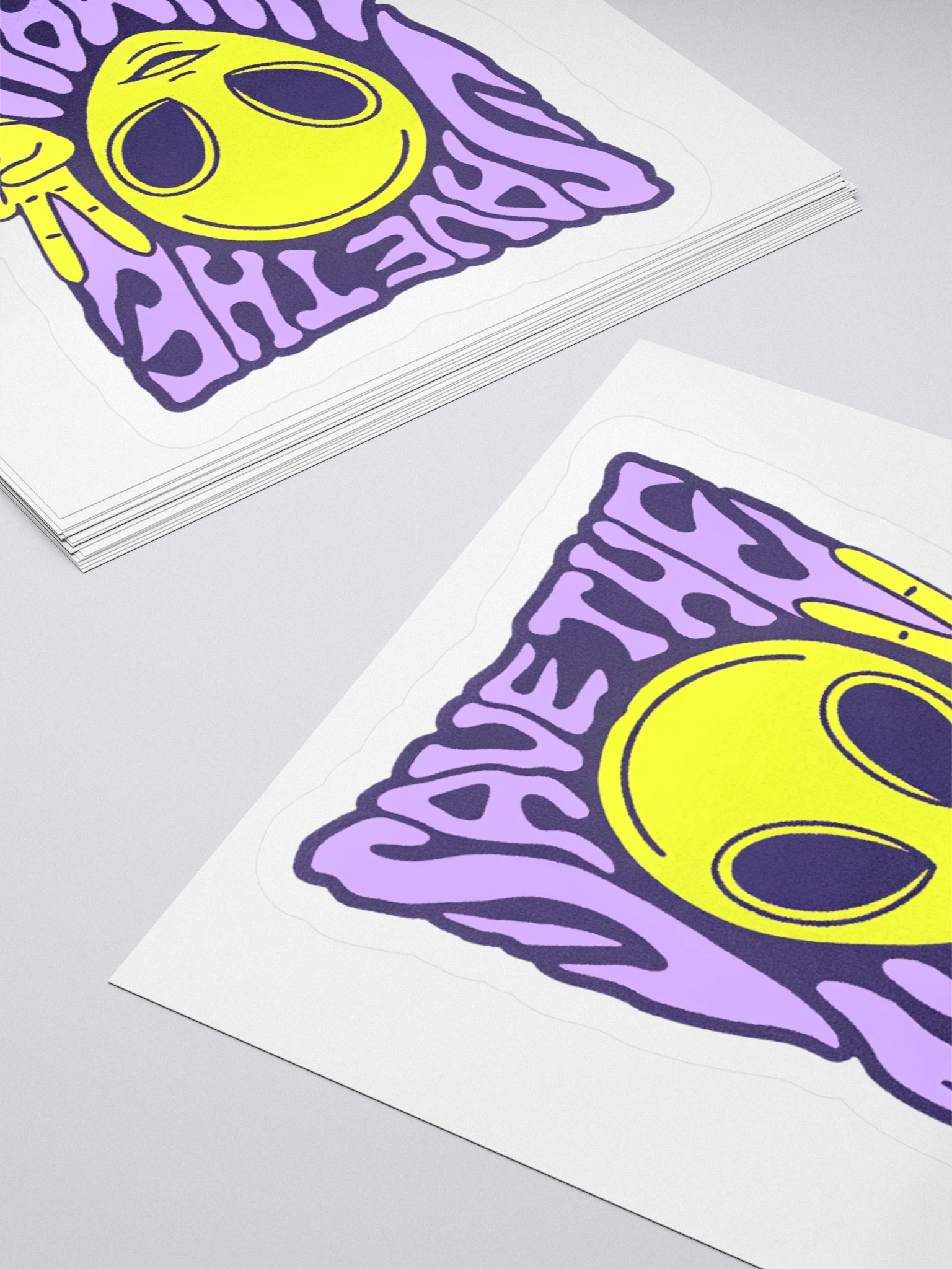 Peaceful Alien Kiss Cut Sticker product image (10)