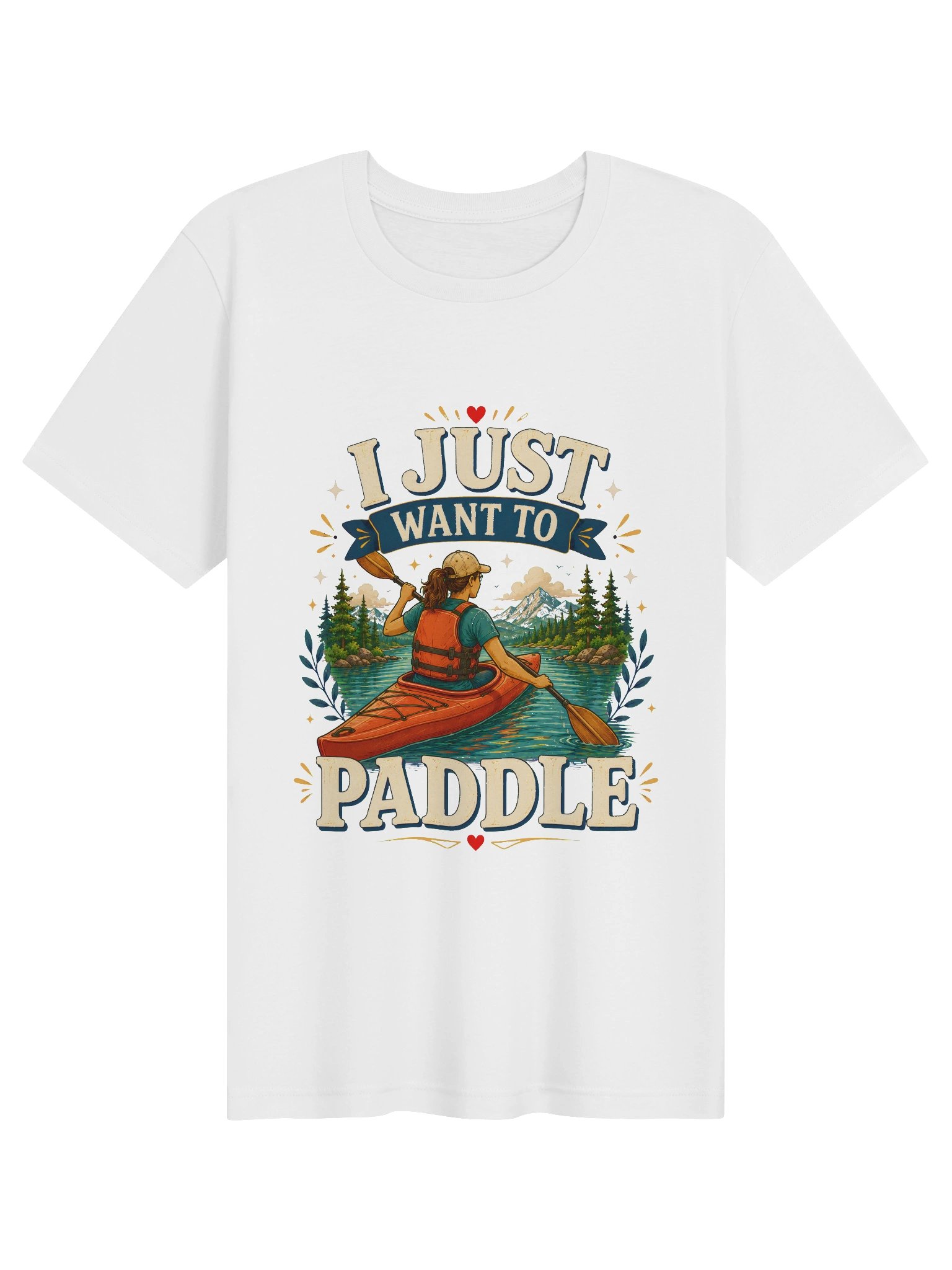 I Just Want To Paddle Tee product image (1)