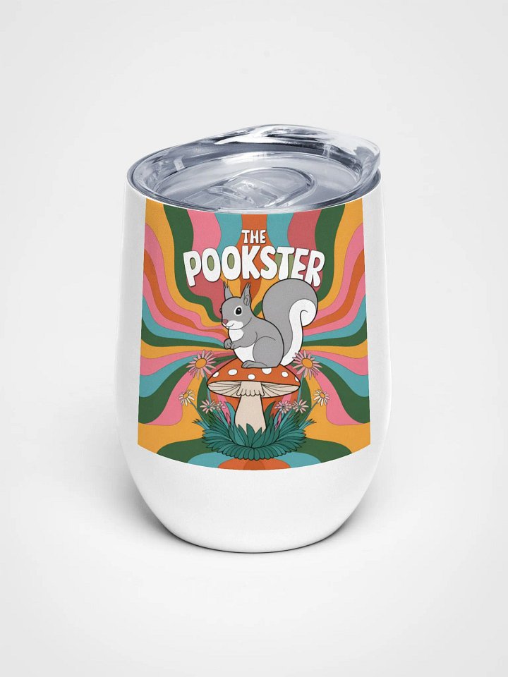 Psychedelic Squirrel Wine Tumbler product image (1)