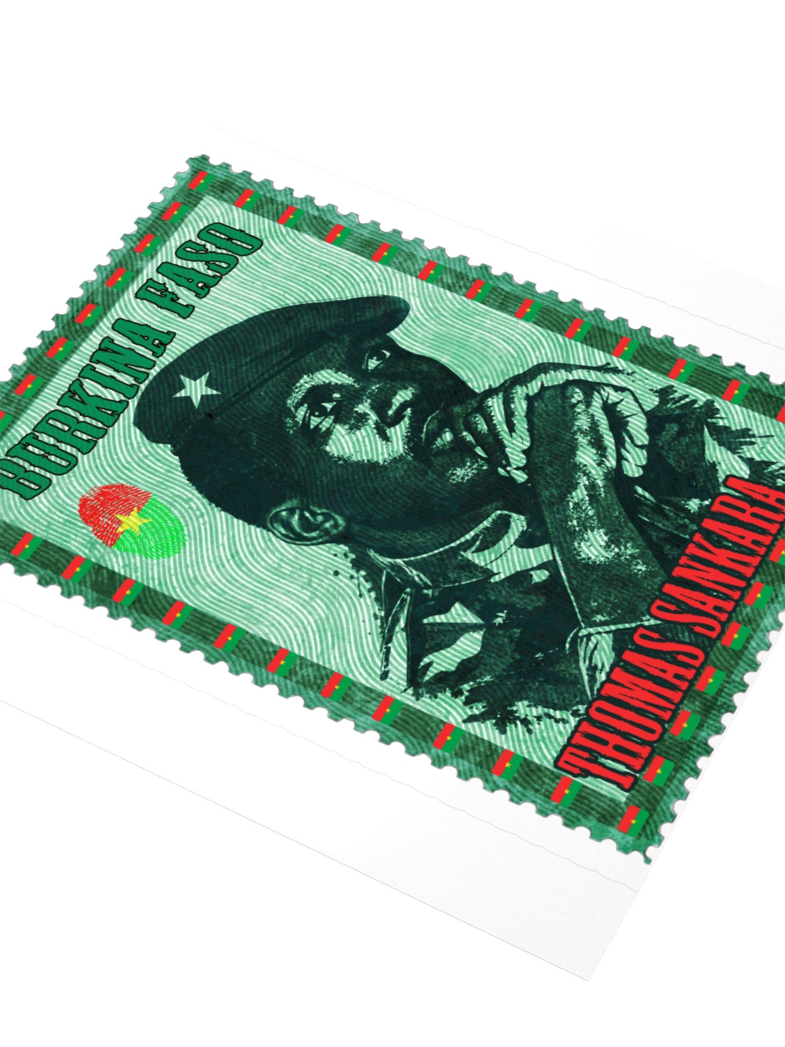 Thomas Sankara Vintage Postage Stamp Sticker product image (7)