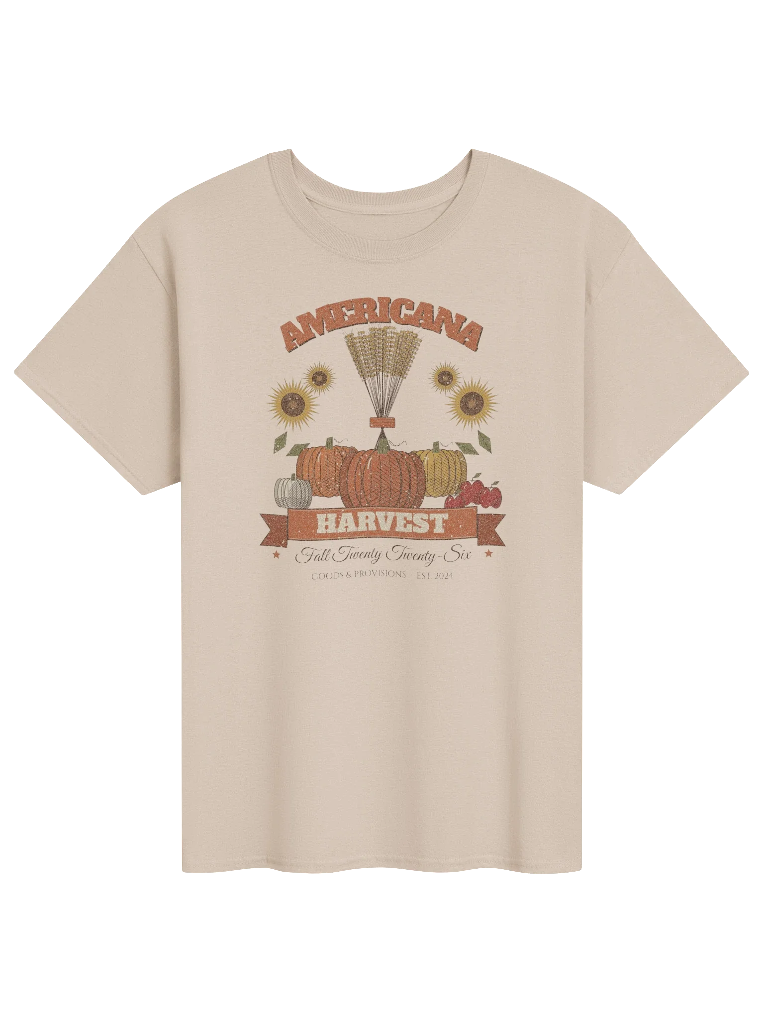 Americana Harvest Tee — Sand