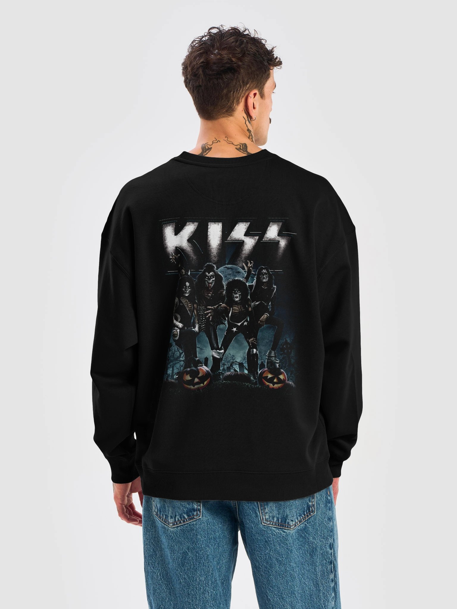 KISS "We Are One Army" Graphic Sweatshirt – Premium Organic Oversized Pullover product image (6)