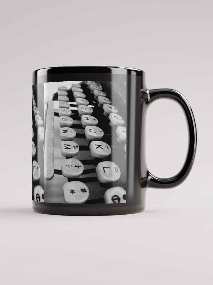 Typewriter Keys - Black & White - Mug product image (1)