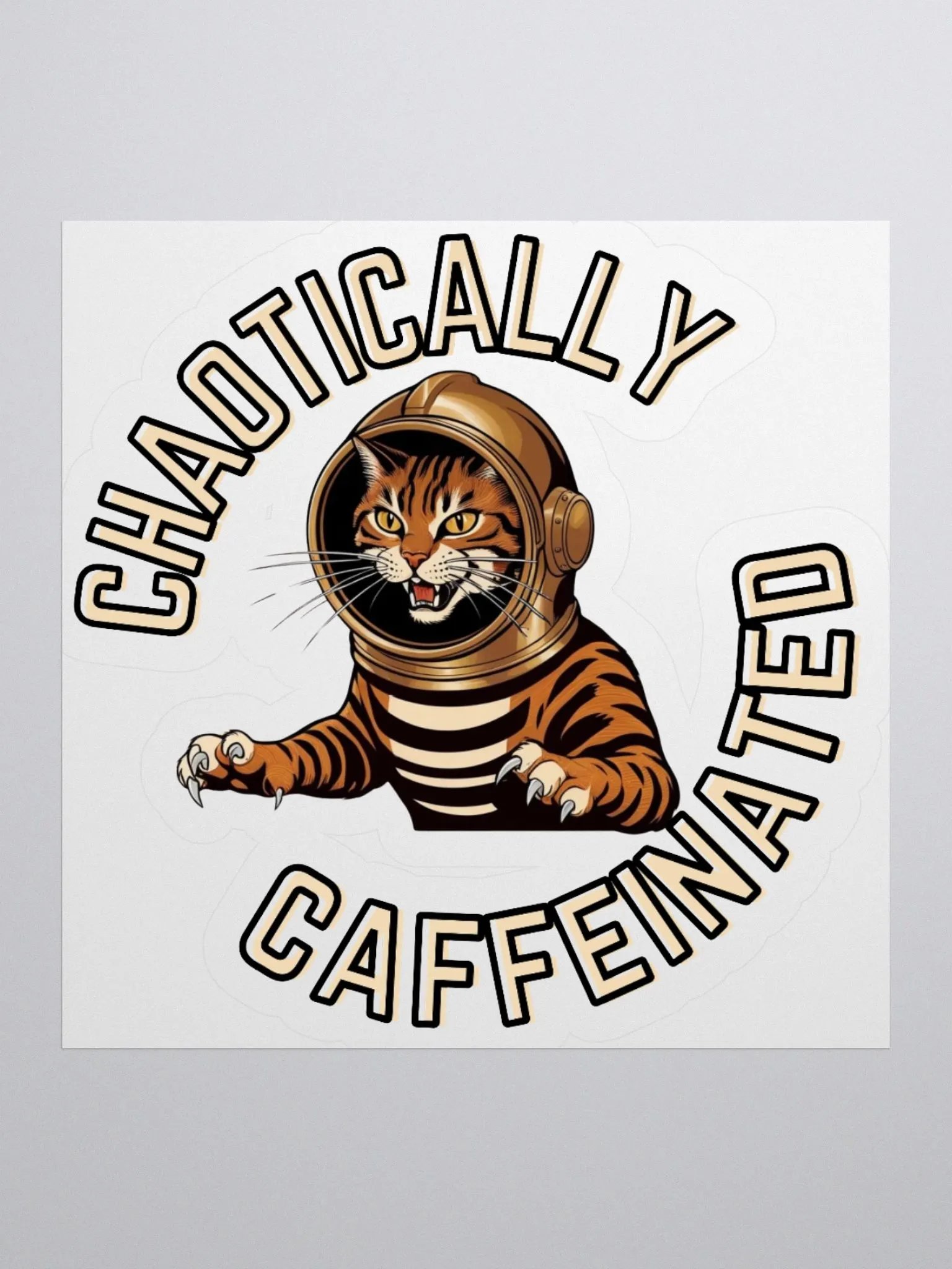 Chaotically Caffeinated Sticker product image (1)