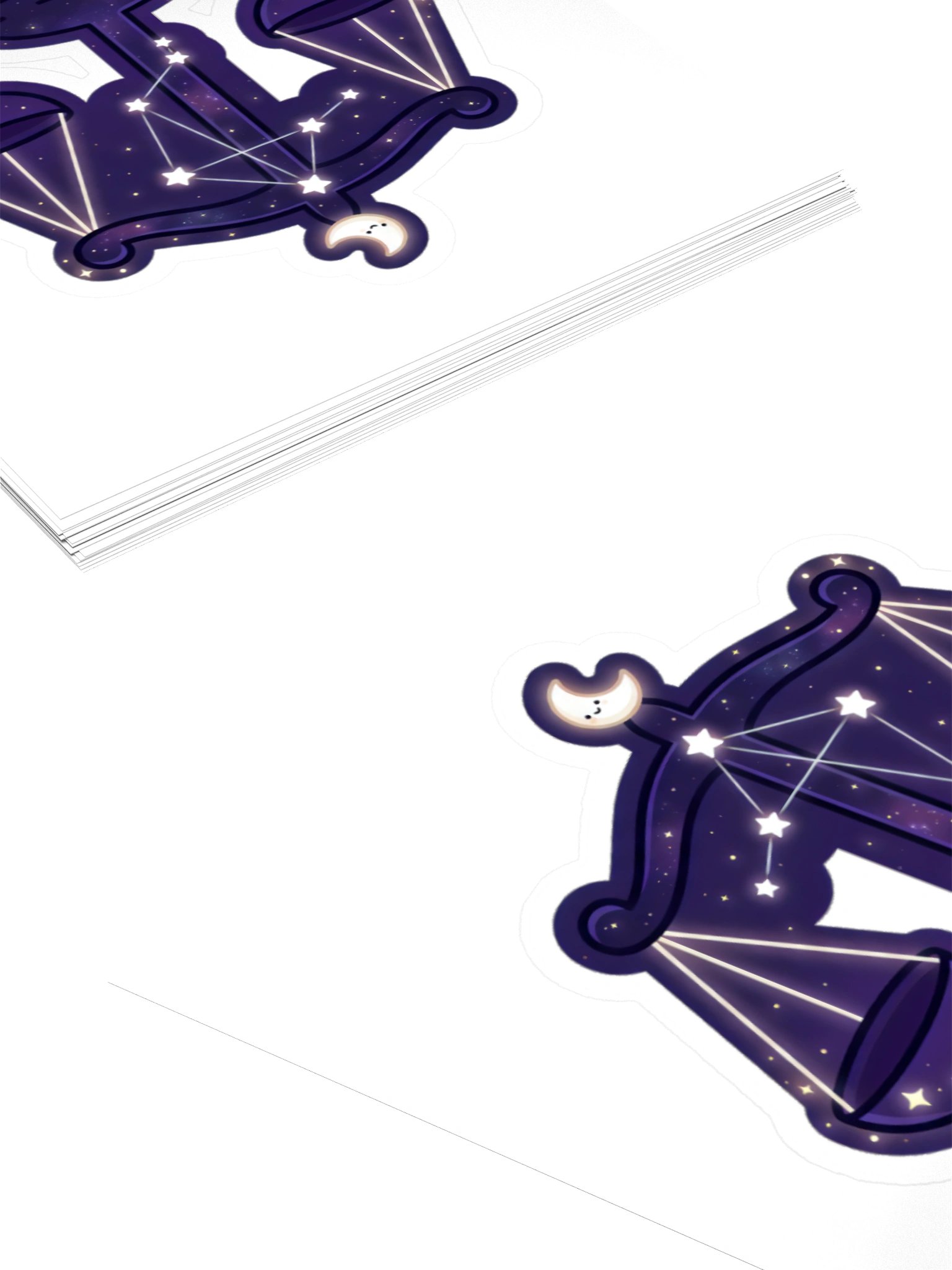 Libra Zodiac Scale Sticker – Cute Cosmic Astrology Scales Vinyl Decal (Libra Gang Collection) product image (15)