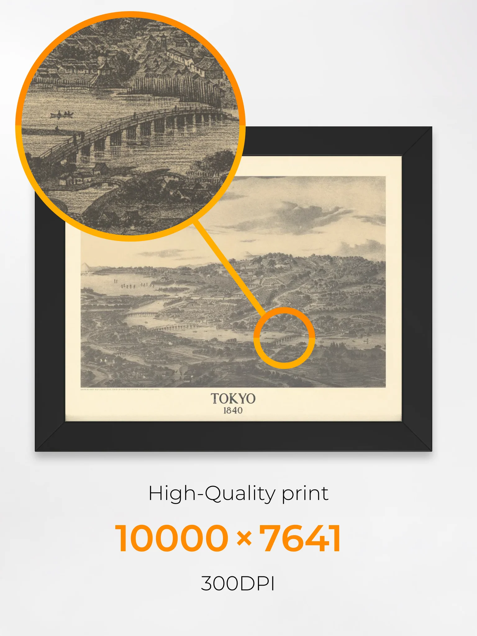 Tokyo 1840 (Framed Poster Print) product image (5)