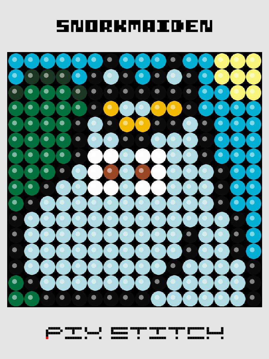 Snorkmaiden Pixel Art product image (1)