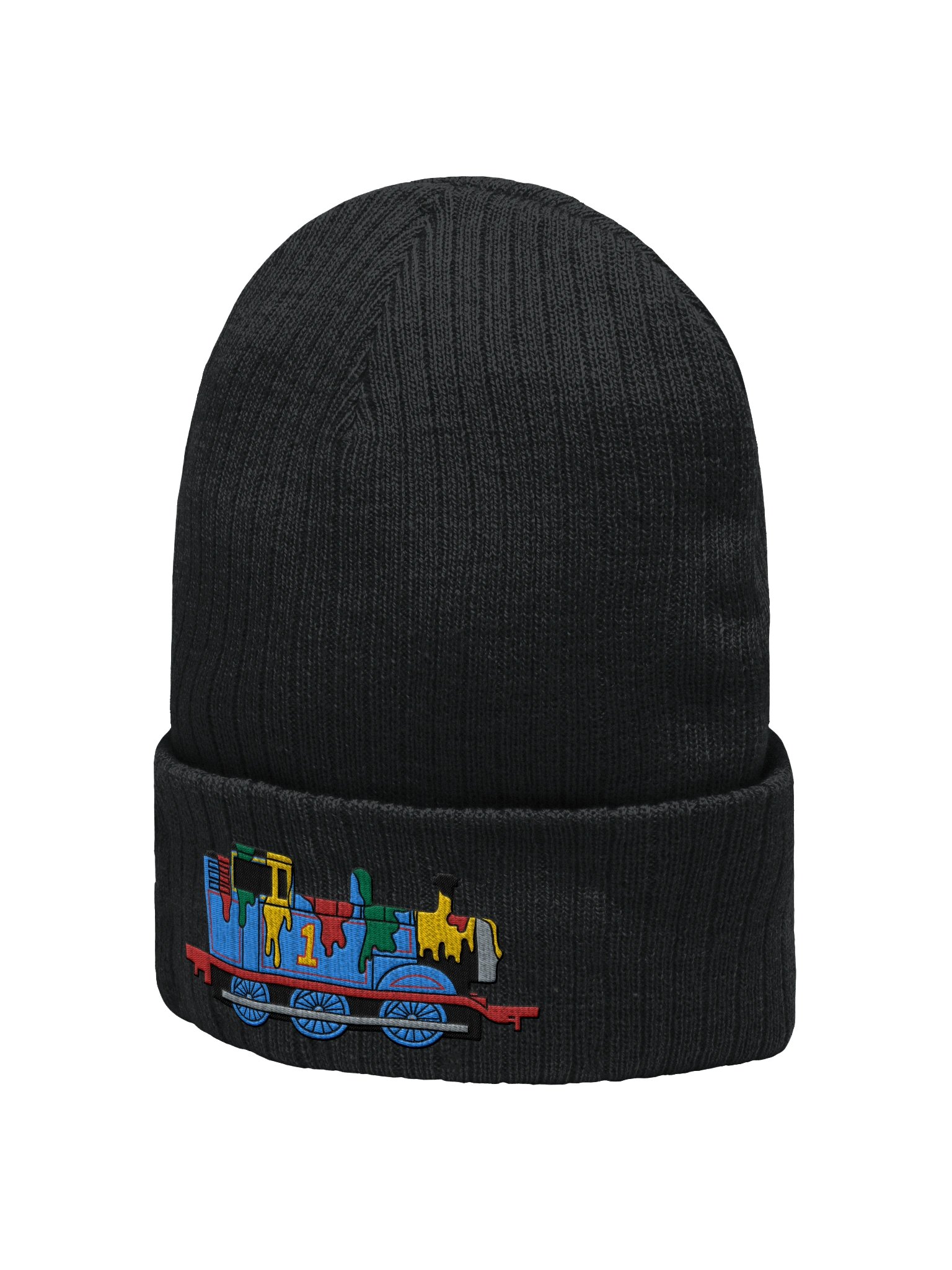 Paint Splatter Thomas Embroidered Beanie product image (2)