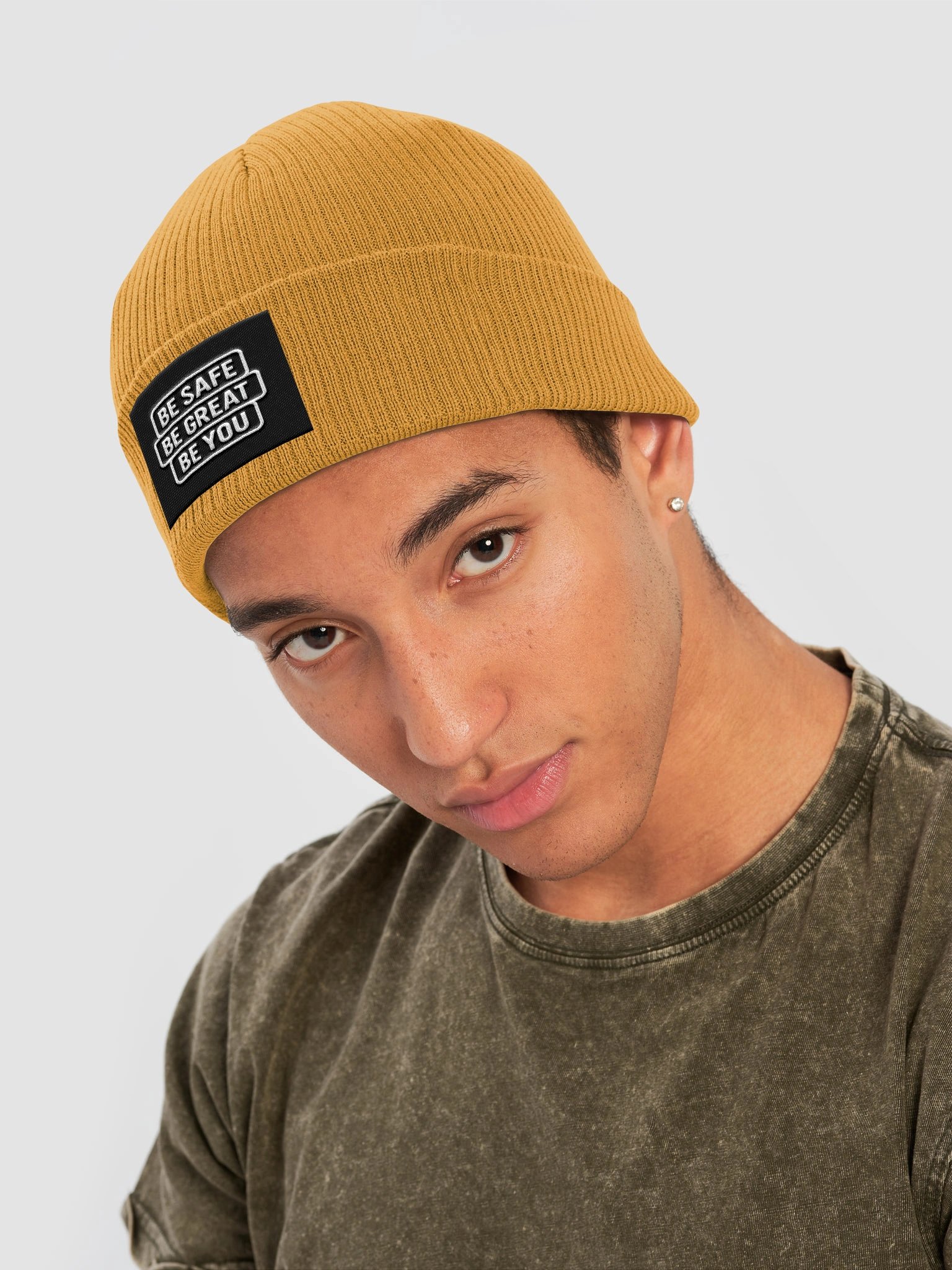 Be Safe, Be Great, Be You Ribbed Beanie product image (13)