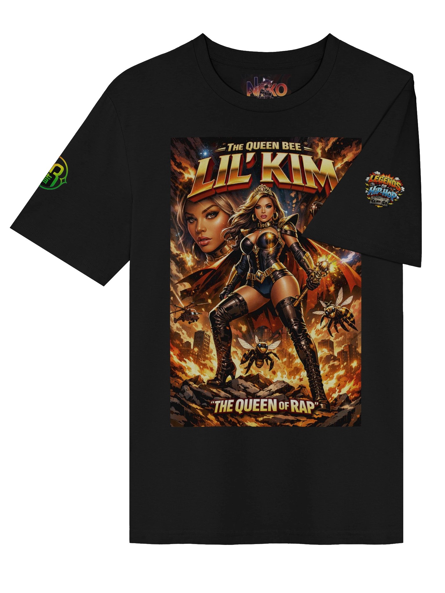 Queen Bee Lil’ Kim — Hip-Hop Royalty Graphic T-Shirt product image (4)