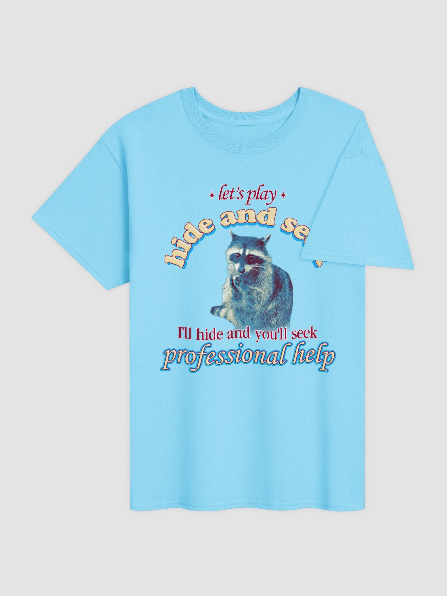 Let's Play Hide and Seek Raccoon T-shirt product image (4)