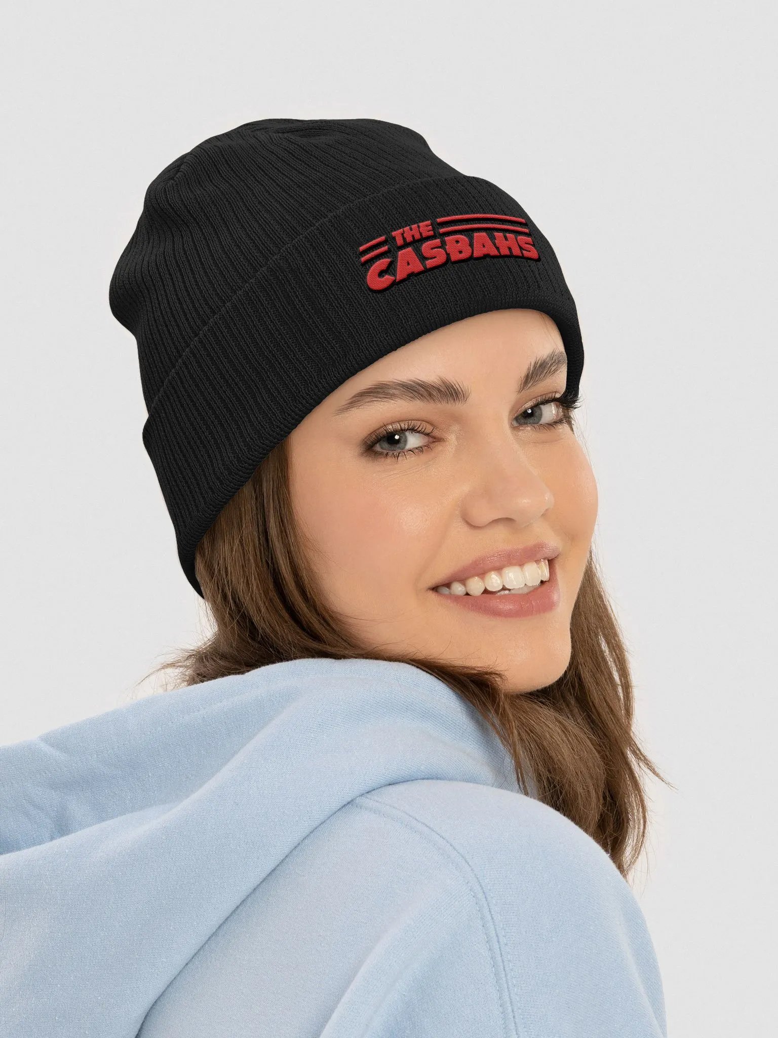 Red Logo Ribbed Beanie product image (5)