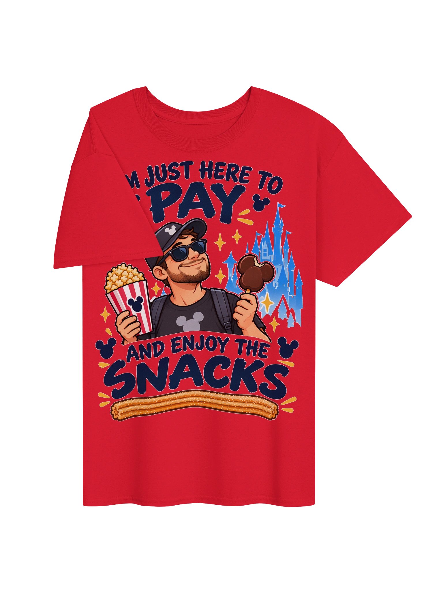 I'm Just Here to Pay and Enjoy the Snacks T-Shirt product image (23)