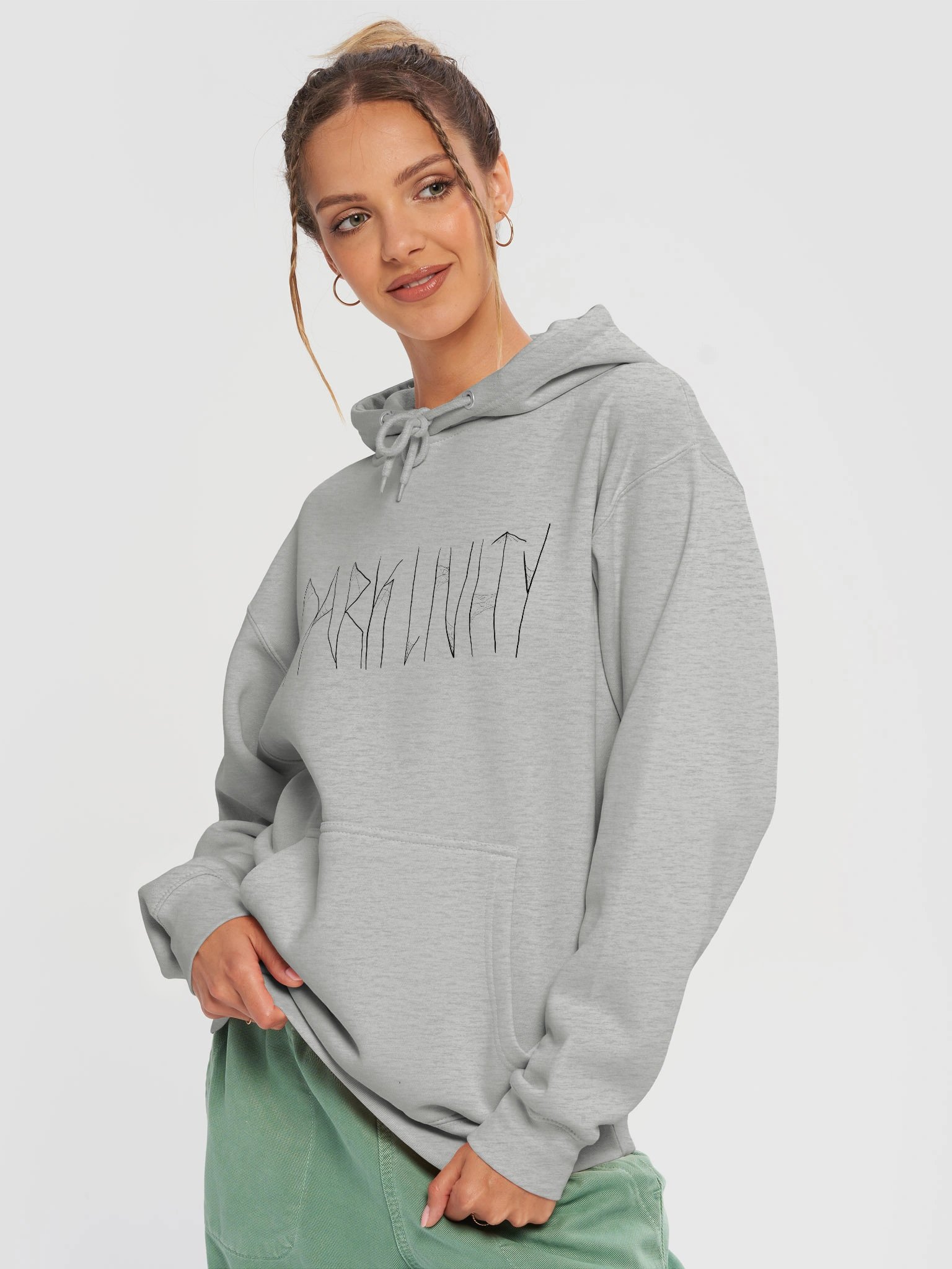 Darklivity Webbing Hoodie Grey product image (3)