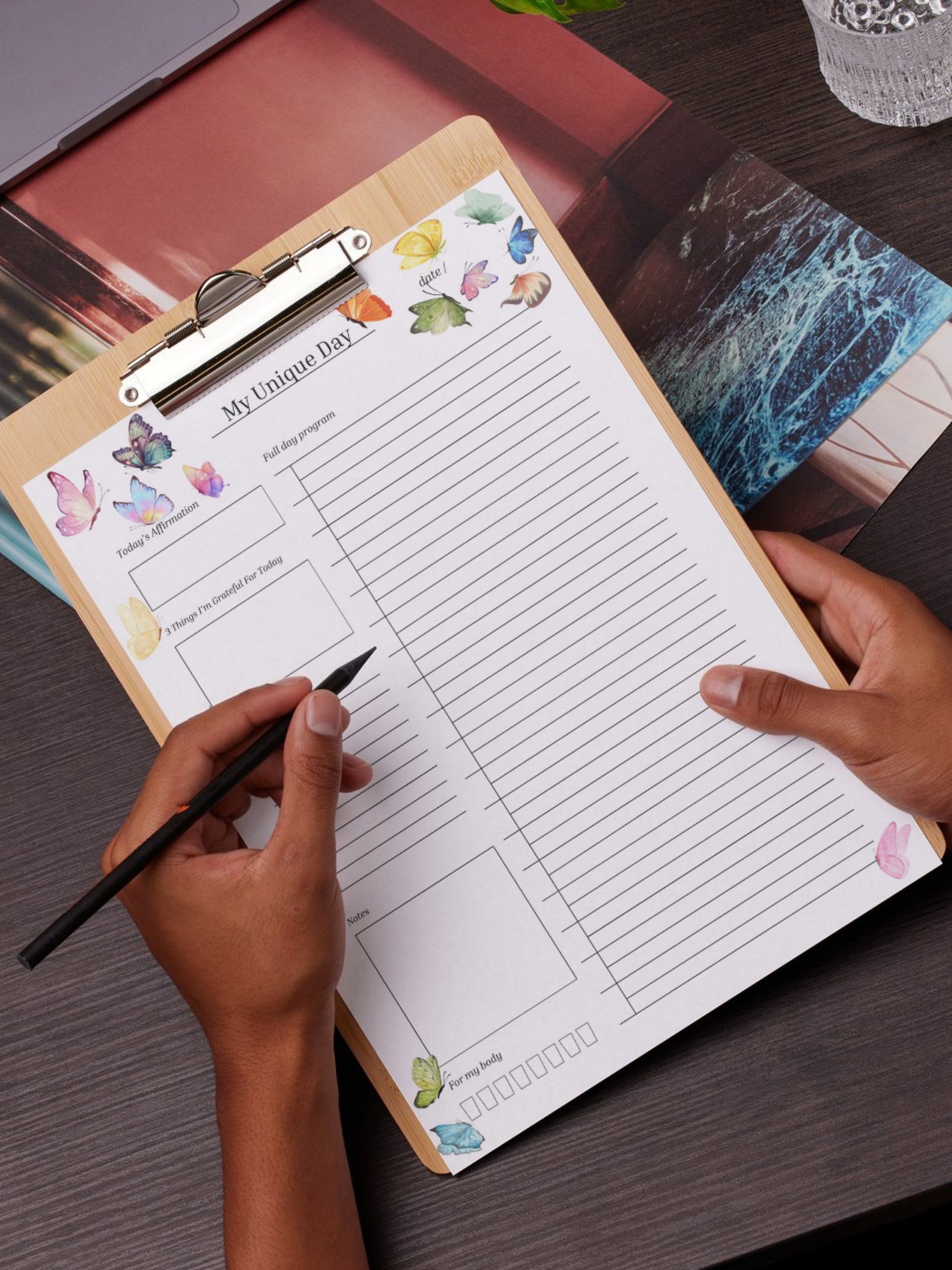 My Unique Day - Printable Daily Planner | Digital Planner Page Download | Multiple Sizes Included product image (2)