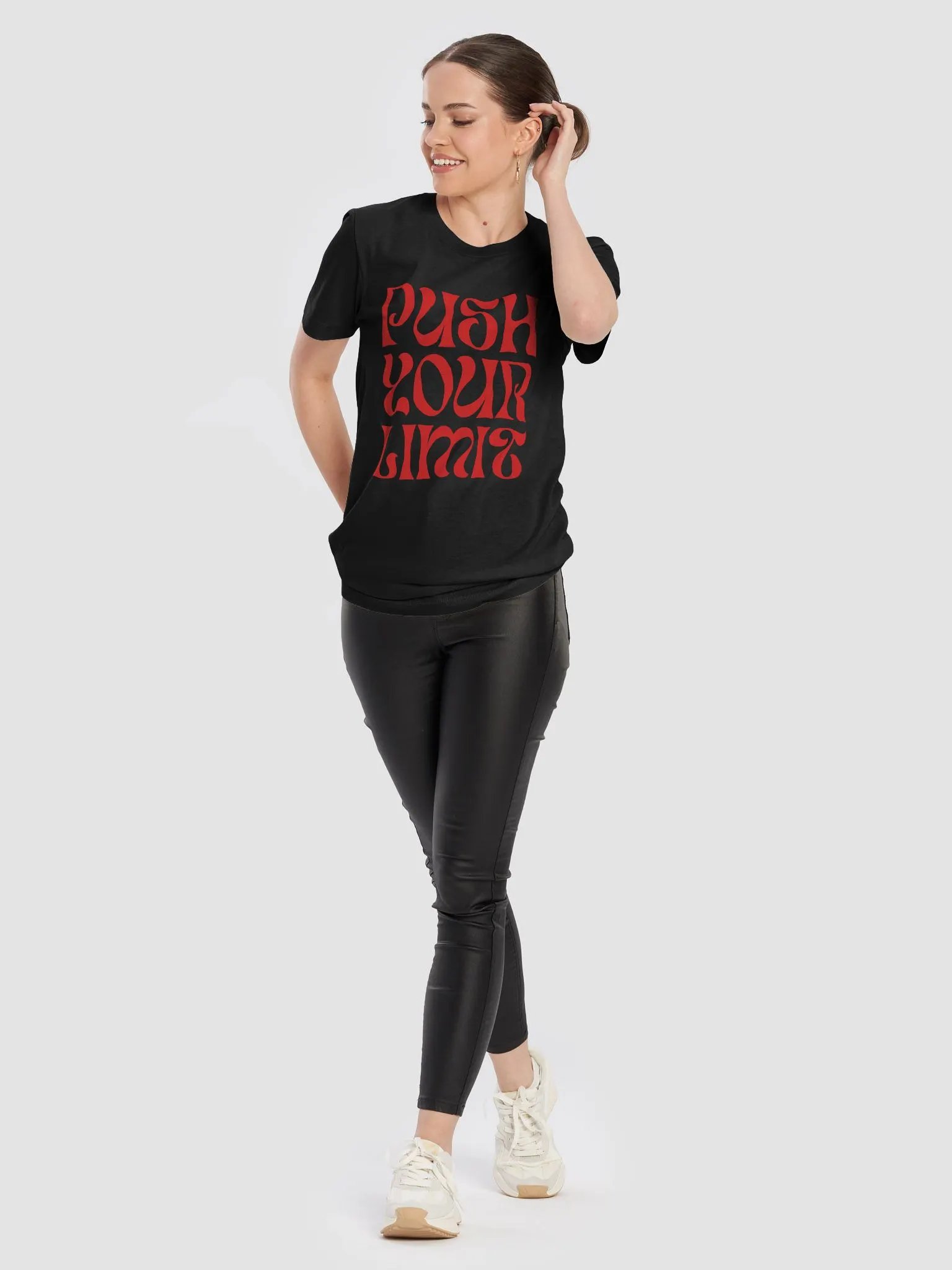 Limit-Pushing Red Typography Tee product image (6)