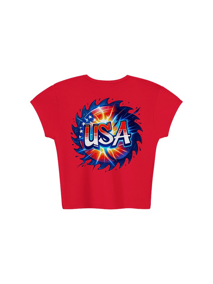 USA Patriotic Burst Baby Tee product image (7)