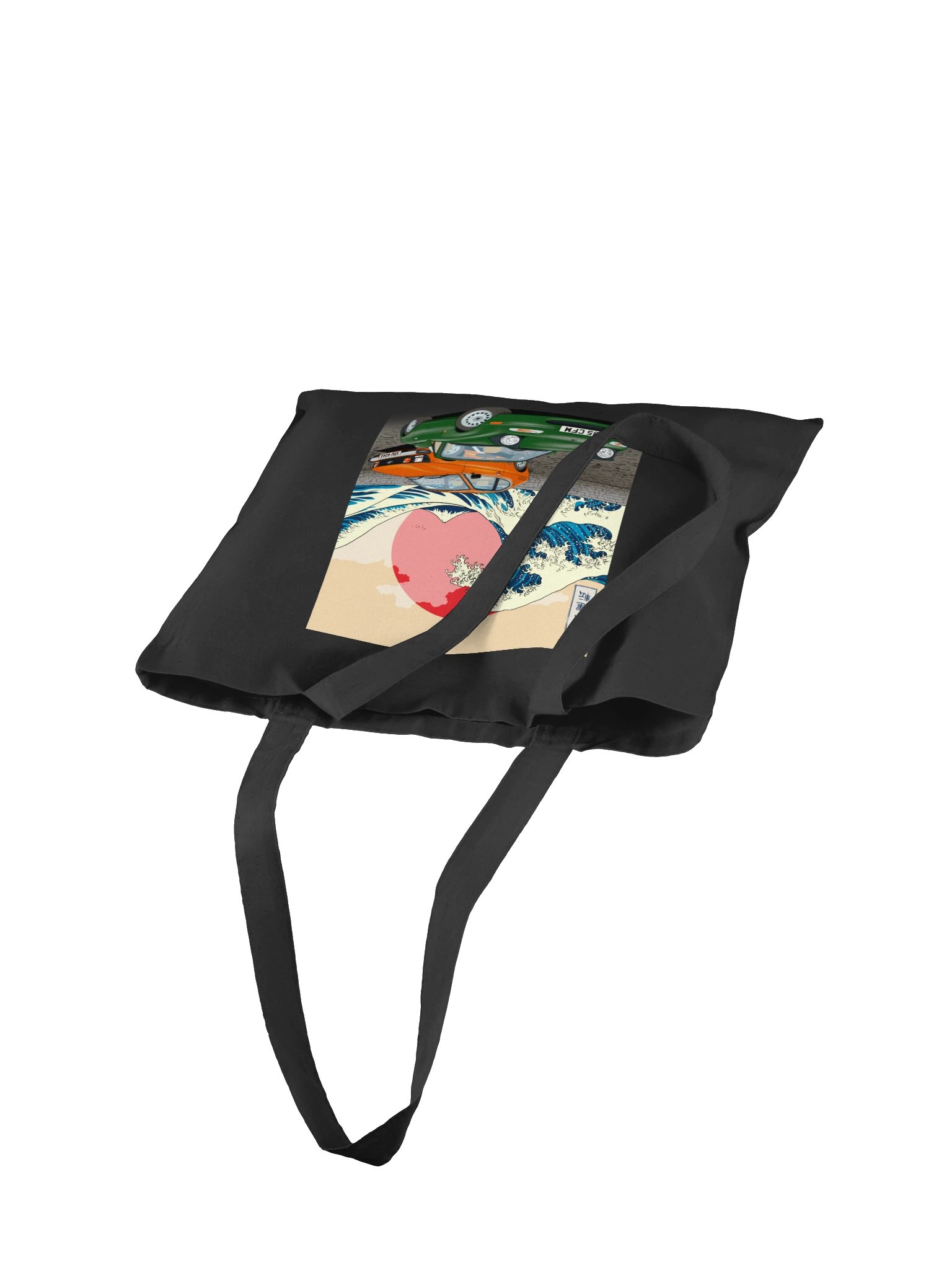 Furious Driving logo and Great Wave JDM Mazda MX5 tote bag product image (4)