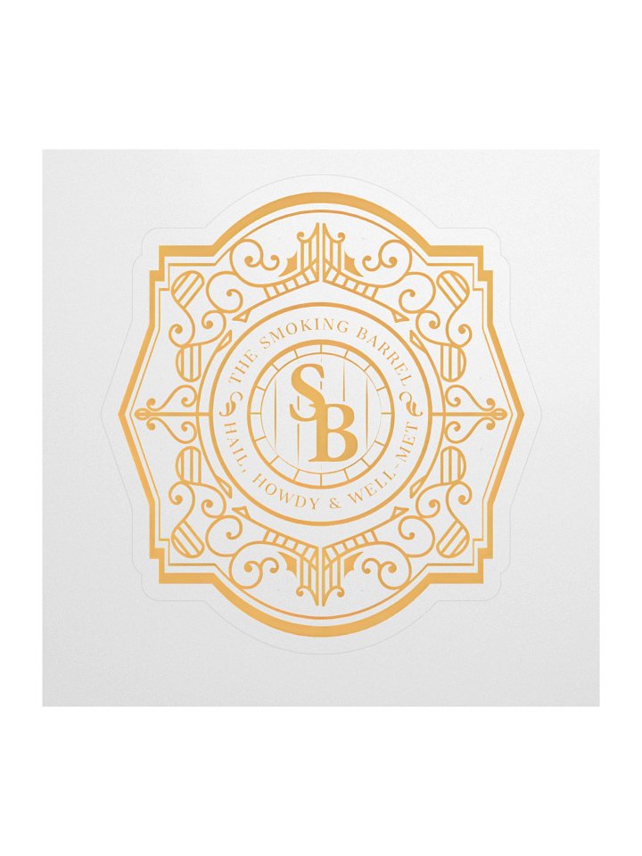 Smoking Barrel Logo Sticker product image (1)