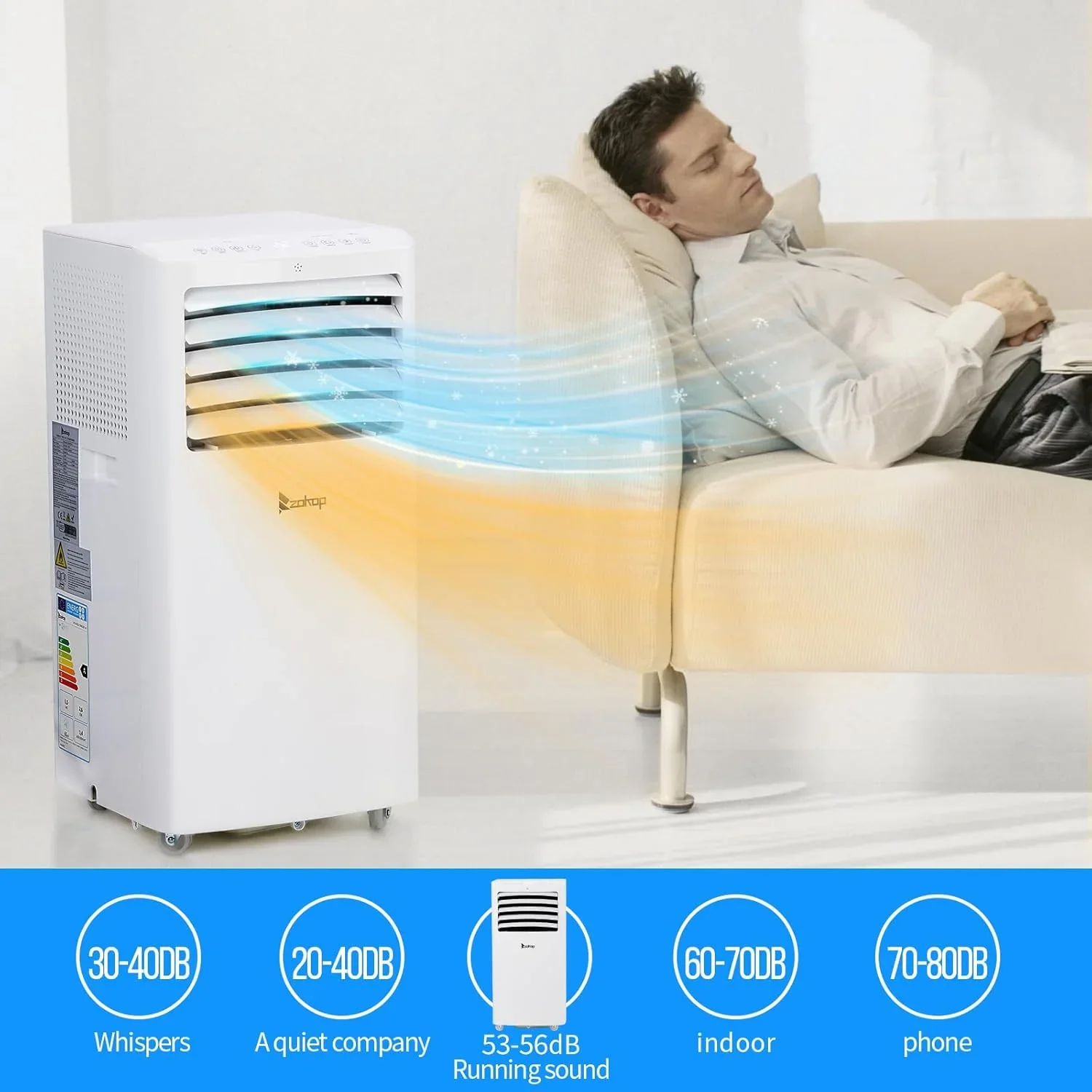 12000 BTU Portable Air Conditioner with Heating, Dehumidifier, WiFi & Remote Control product image (8)