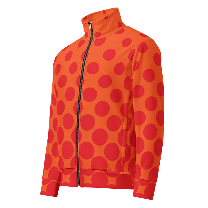 Bold Orange Polka Dot Track Jacket product image (1)