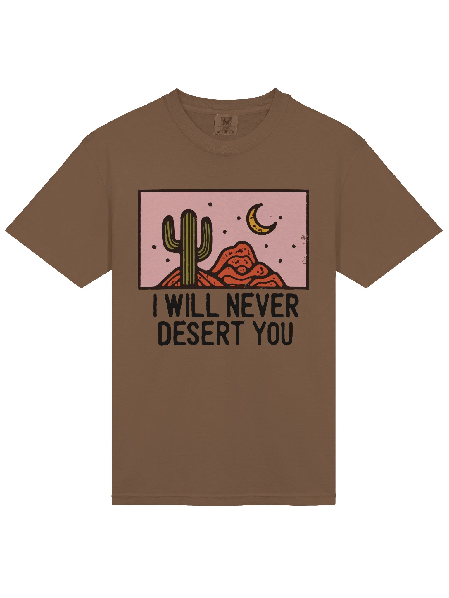 Retro Desert Night Shirt – Cactus & Moon Vintage Graphic Tee, Southwestern Aesthetic product image (5)