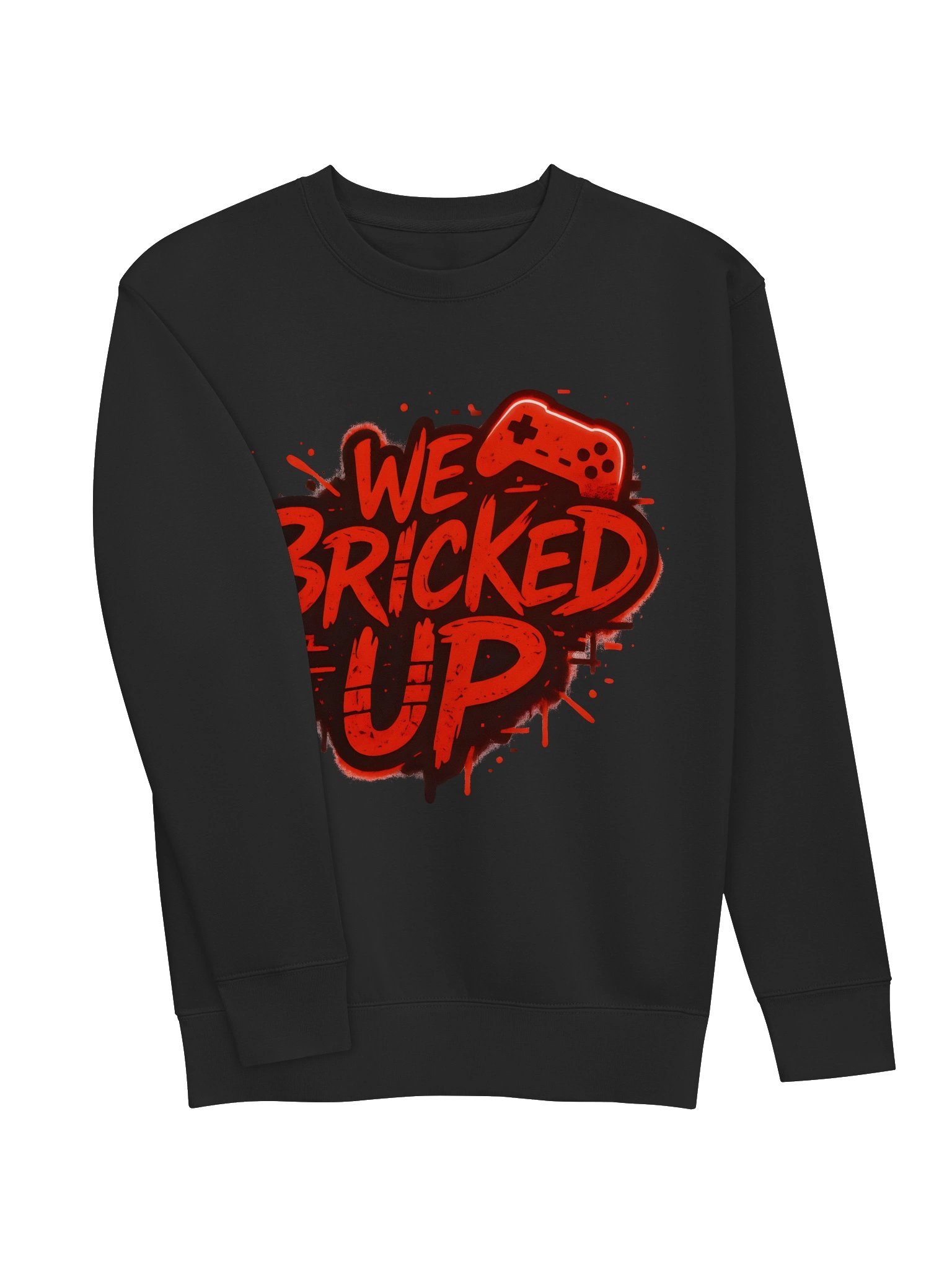 "Bricked Up" Red Cotton Heritage Premium Sweatshirt product image (3)