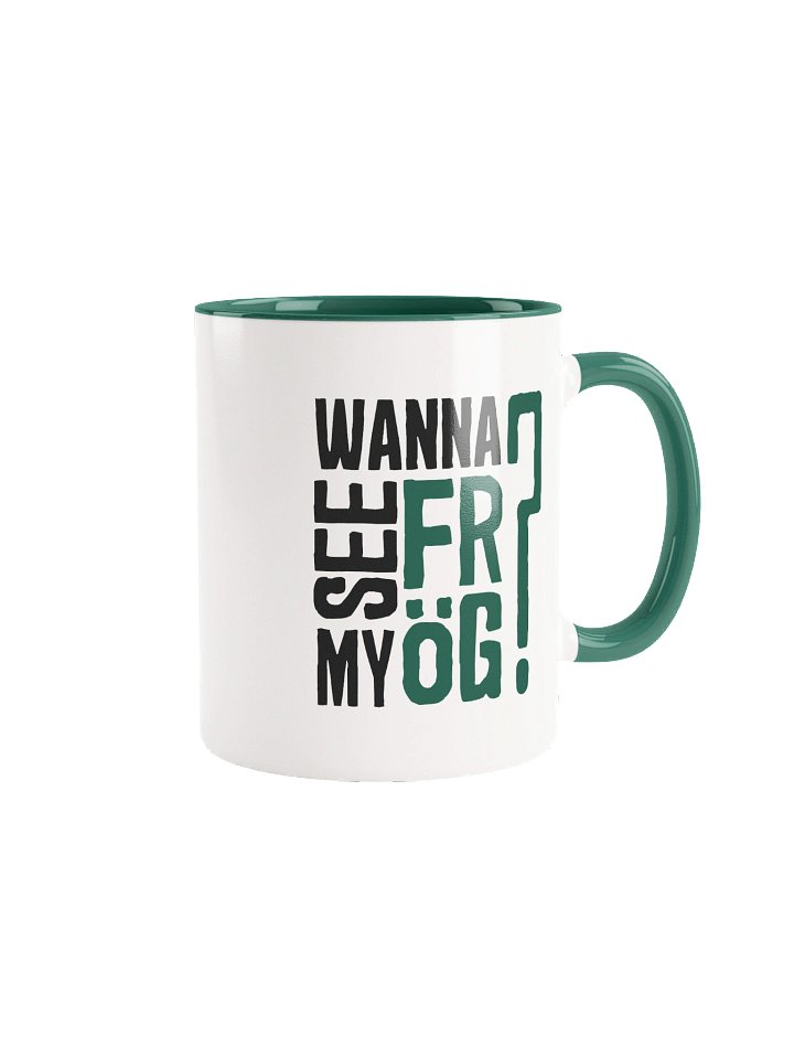 Kubek Biały "Wanna see my FRÖG?" - dla leworęcznych product image (1)