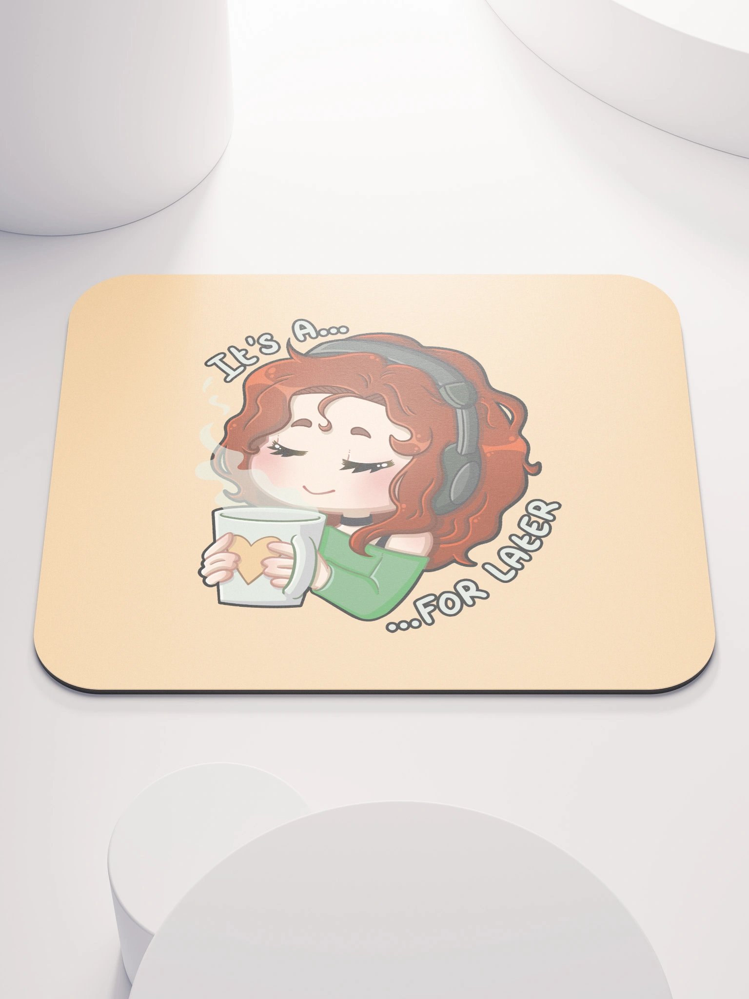 For Later mouse mat (yellow) product image (1)