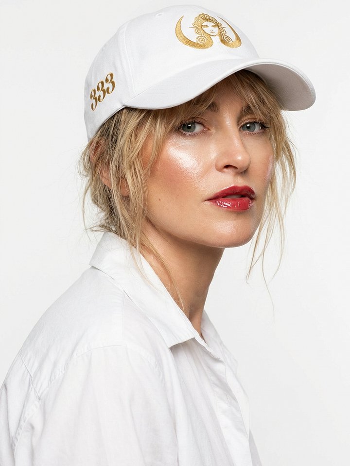 CIRCEMOON Divin Sacré Nombre 333 Cap - white product image (1)