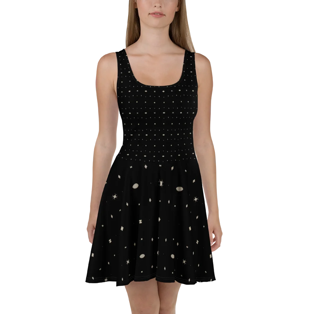Starry Dot Grid Skater Dress product image (2)