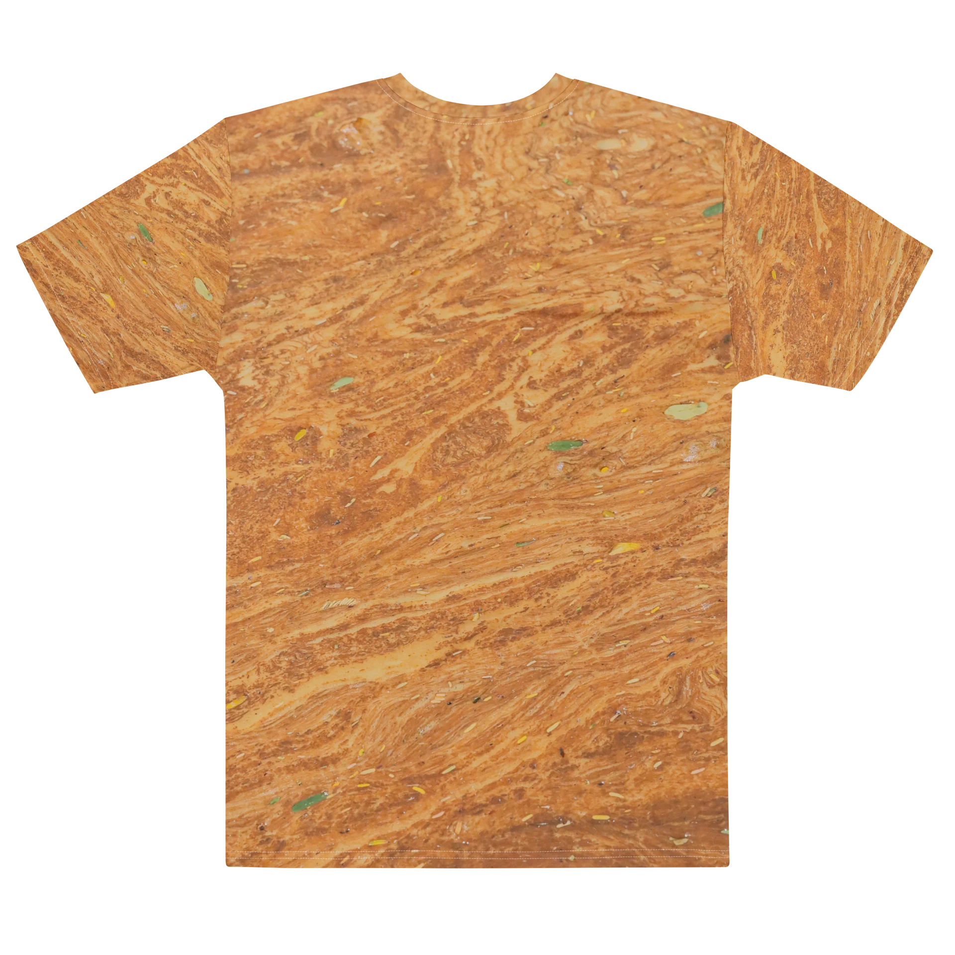Terracotta Tea Men’s All-Over Print Natural Cotton Sunbaked Clay Crew Neck T-Shirt product image (2)
