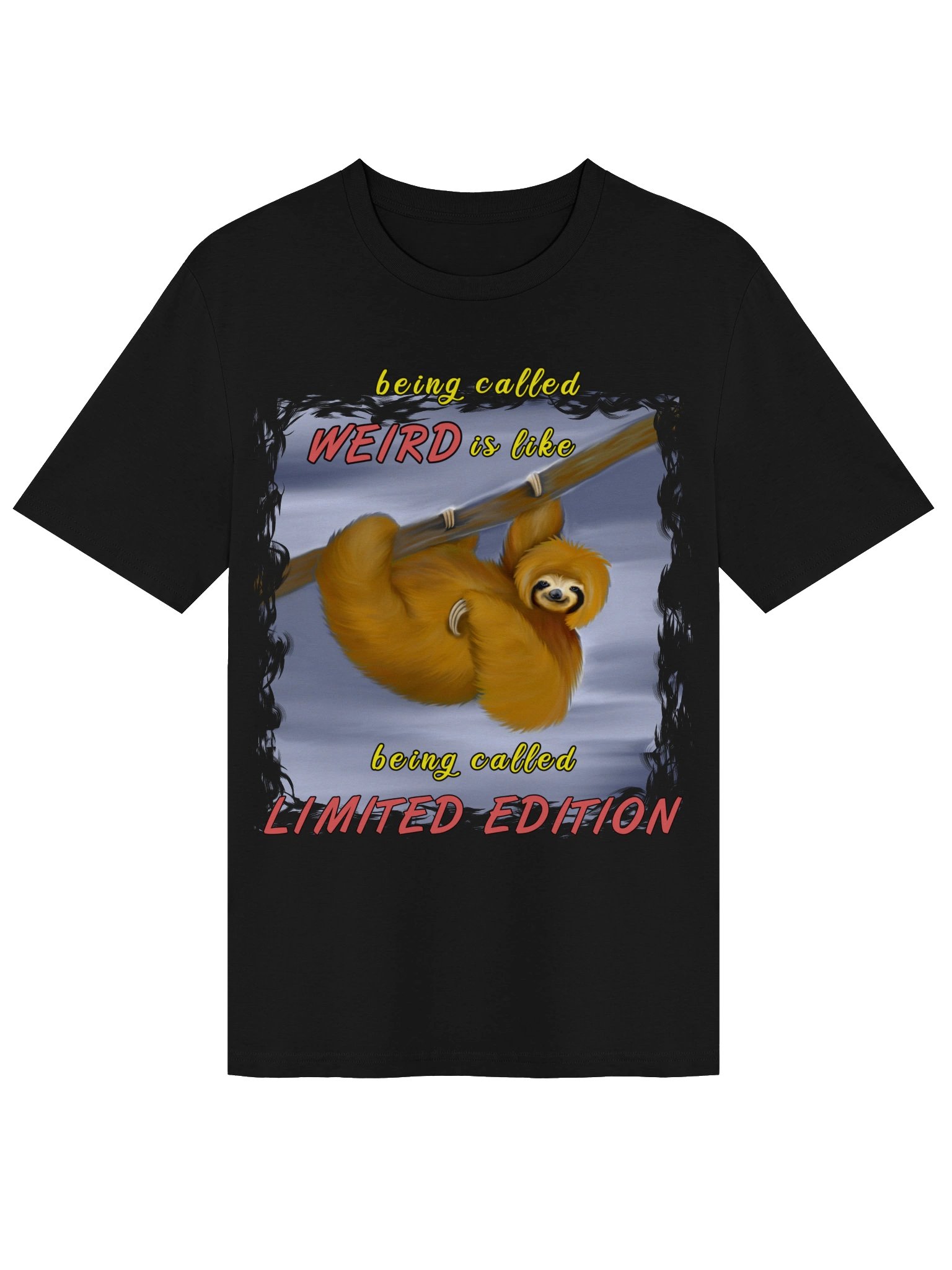 Sloth "LIMITED EDITION" T-Shirt. Unisex Stanley/Stella Organic Ribbed Neck T-Shirt product image (1)