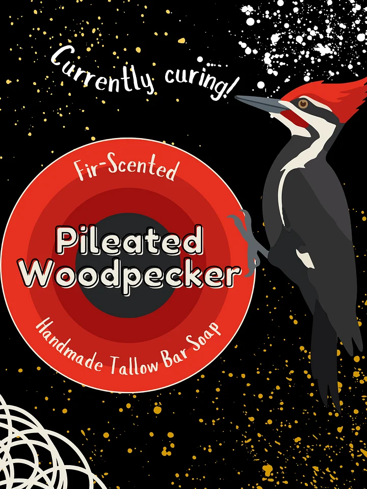 Pileated Woodpecker Tallow Bar Soap product image (1)