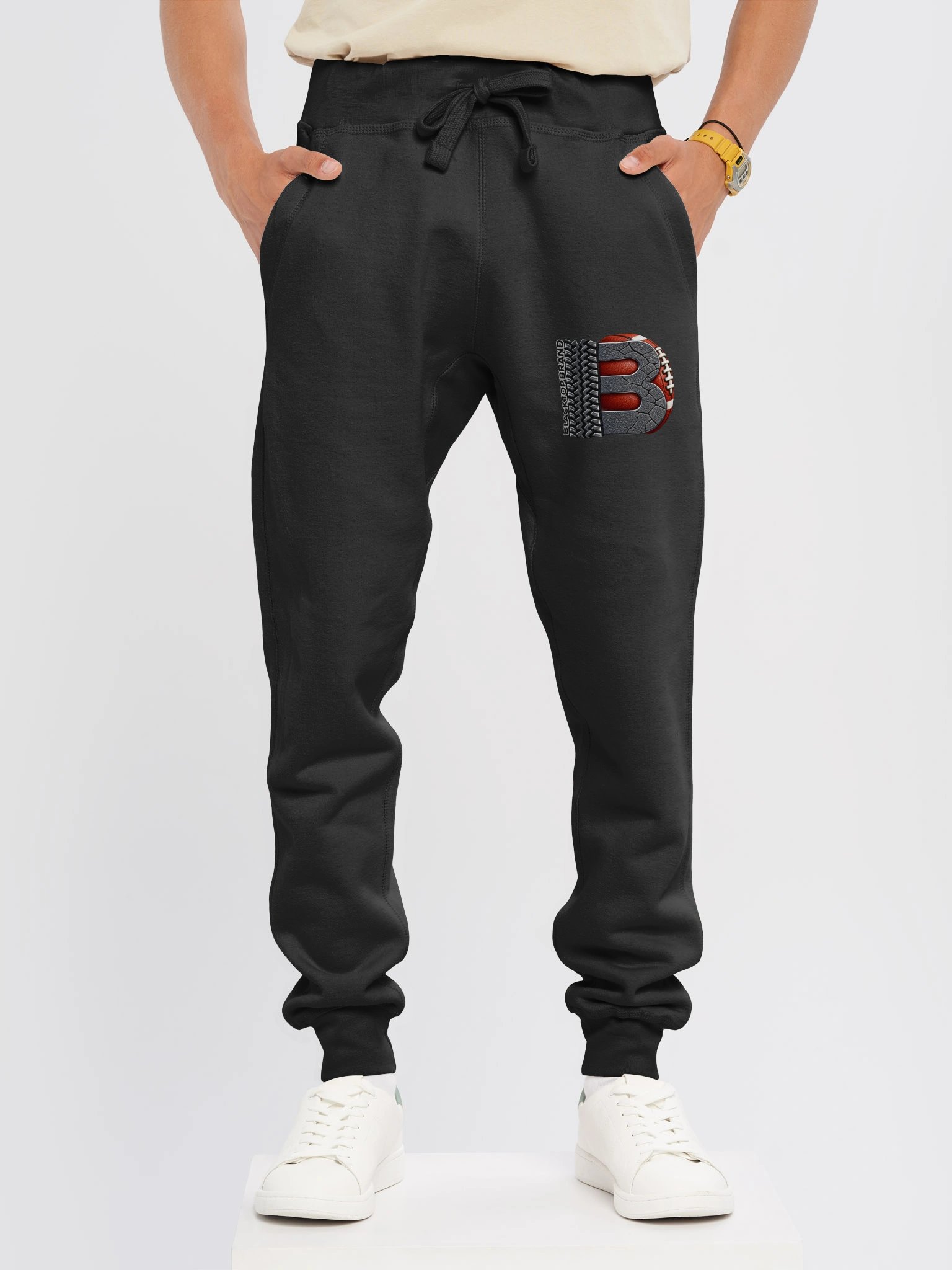 Blacktop Brand Football Logo Joggers product image (9)