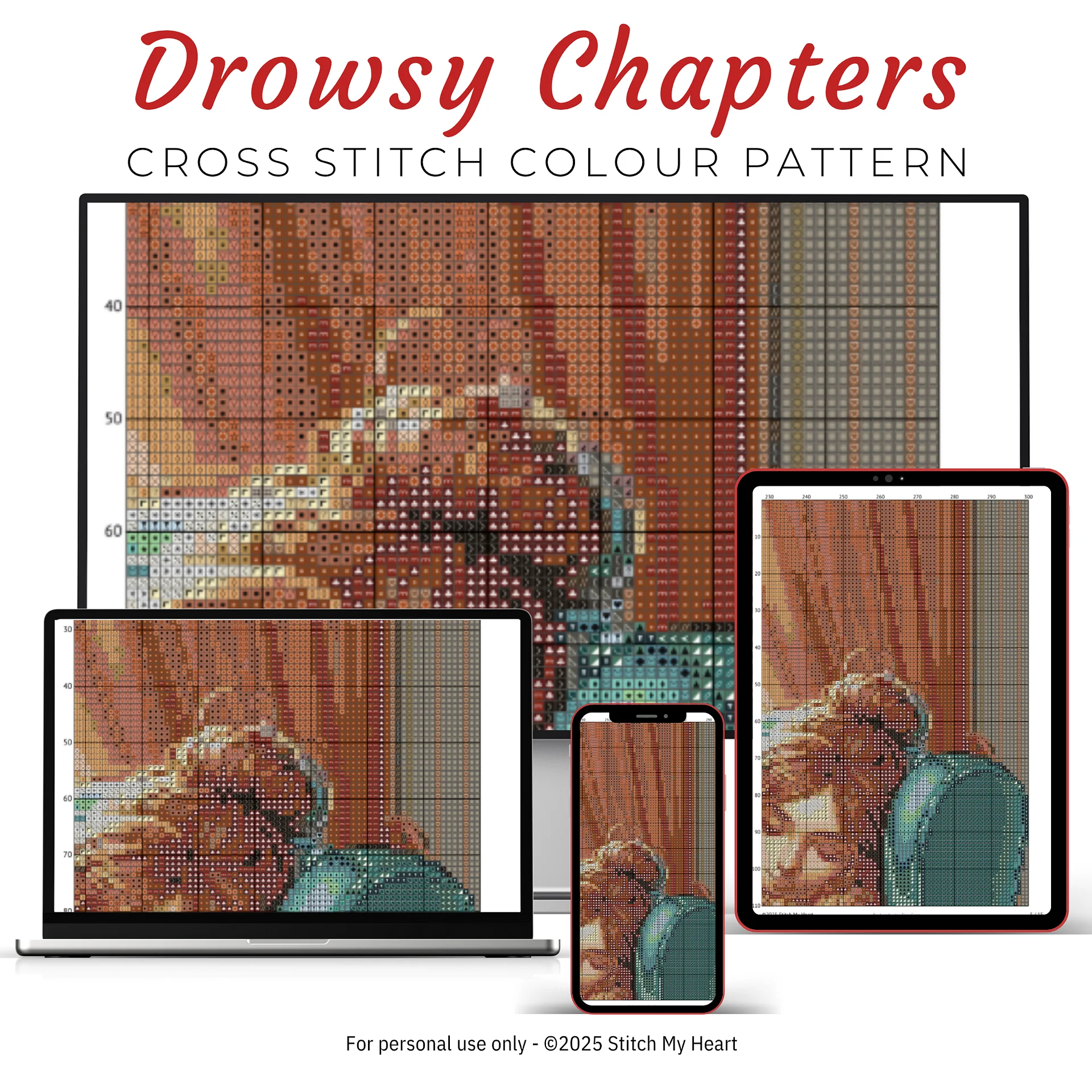 Drowsy Chapters Cross Stitch Pattern product image (3)