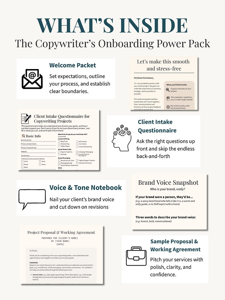 The Copywriter's Onboarding Power Pack product image (1)