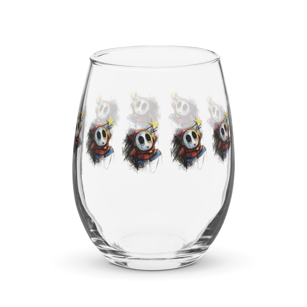 Shy Guy by StephyJ Stemless Wine Glass product image (4)