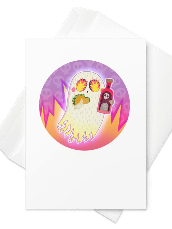 Little Ghost Hot Sauce #2- Greeting Card product image (2)