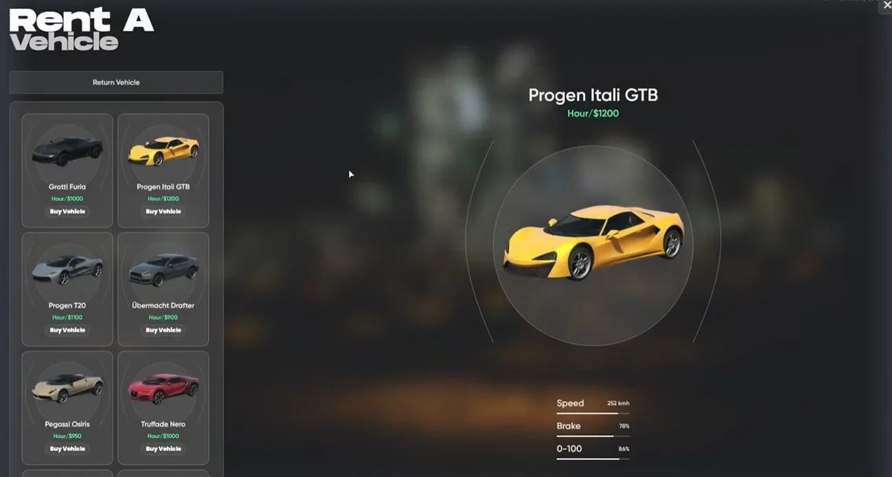 Vehicle Rental | [QB,QBOX,ESX] product image (1)