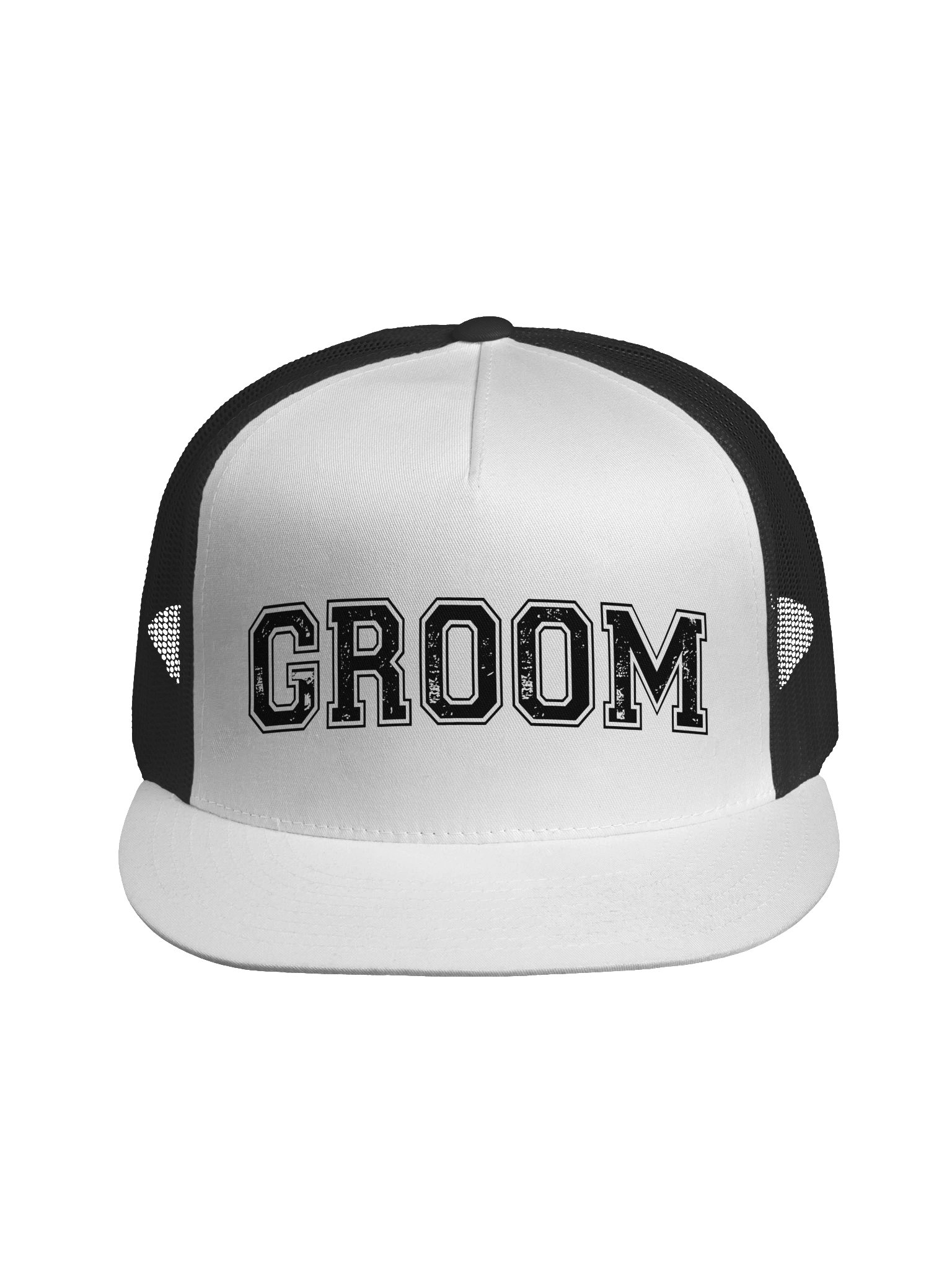 GROOM Trucker Hat | Collegiate Wedding Cap product image (2)
