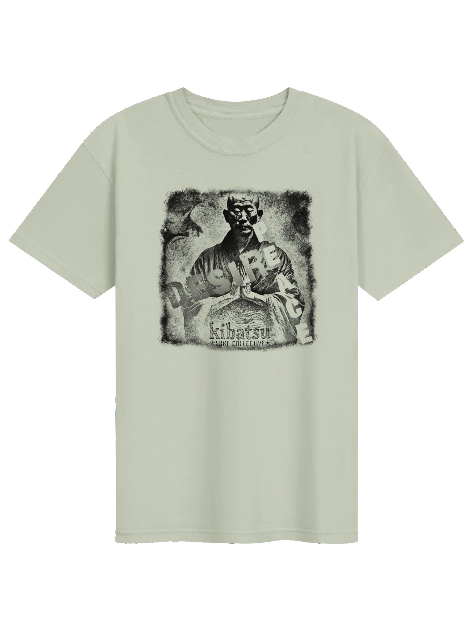 Kibatsu Surf Collective Zen Monk Desire Peace T Shirt product image (109)