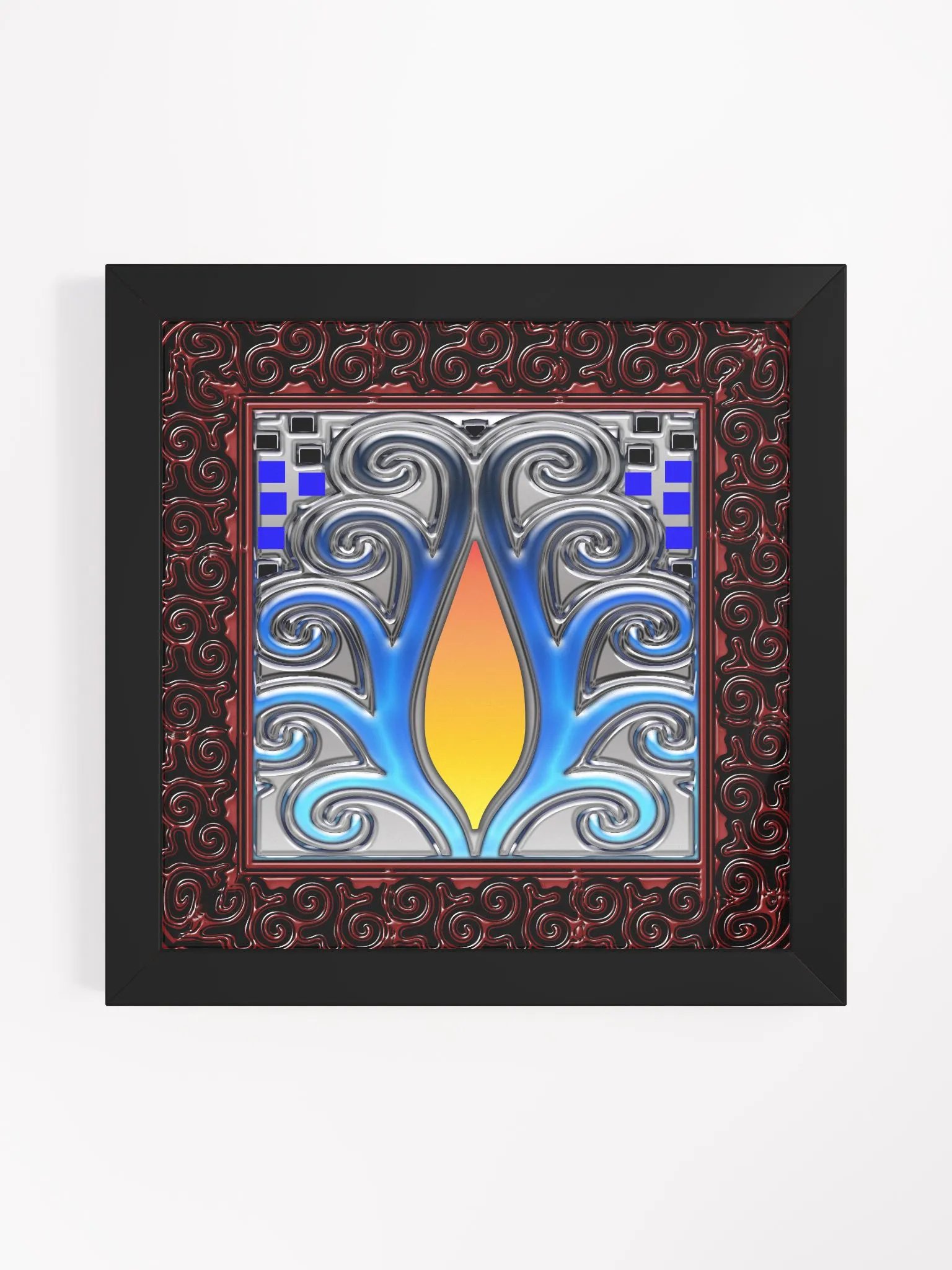 Art Nouveau Candle Framed Poster product image (9)