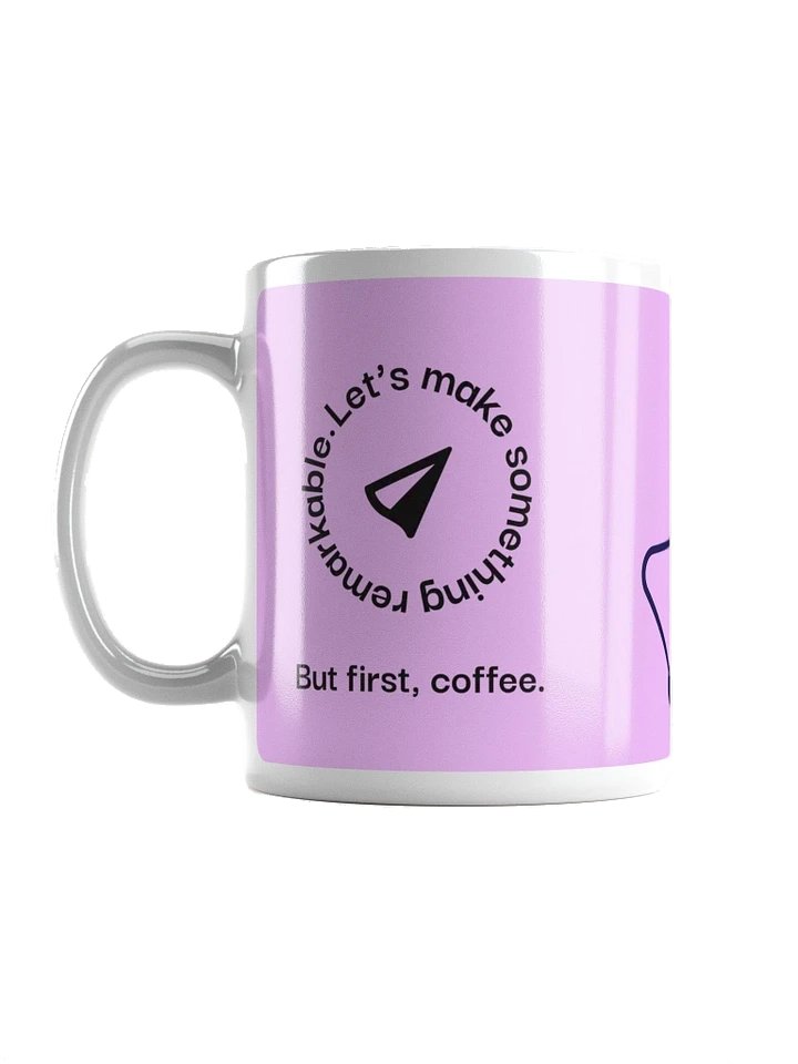 But first coffee, Mug: Pink product image (1)