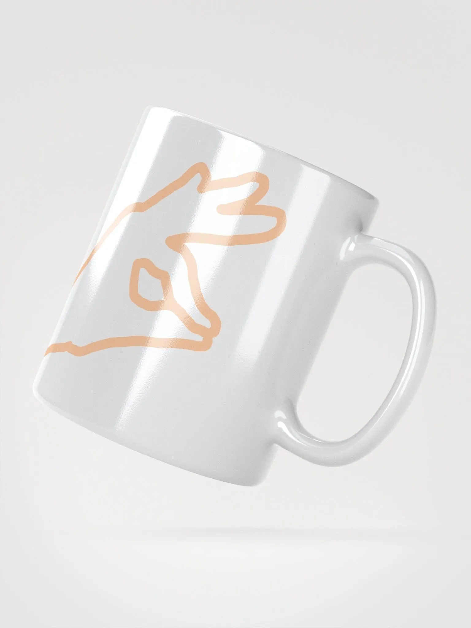FUCKFACE Mug - Outline Edition, All white product image (4)